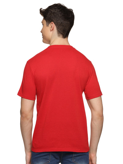 UrGear Printed Men Round Neck Red T-Shirt