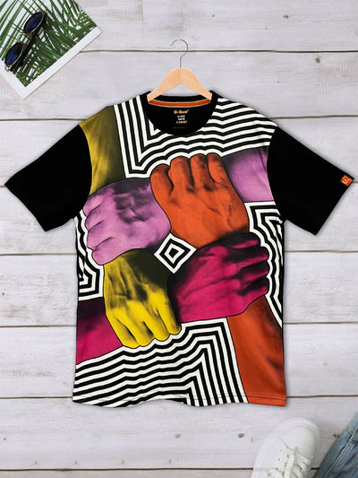 UrGear Graphic Print Men Round Neck Multicolor T-Shirt