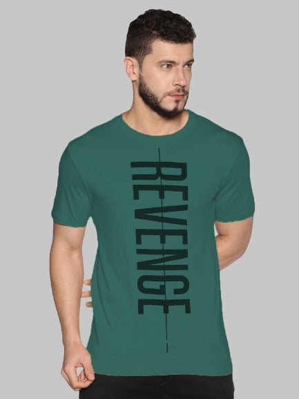 UrGear Typography Men Round Neck Green T-Shirt