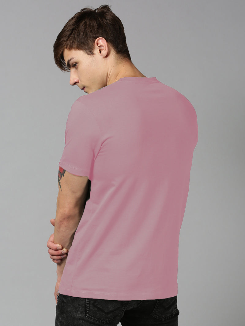UrGear Men pink Printed Casual Half Sleeve T-Shirt
