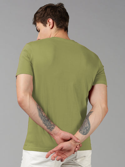 UrGear Printed Men Round Neck Green T-Shirt