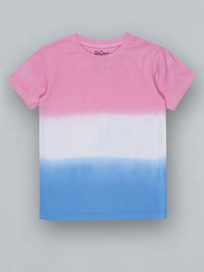 Kids MultiColor ColorBlock Cotton Casual T-Shirt