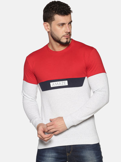 UrGear Full Sleeve Colourblock Men Sweatshirt