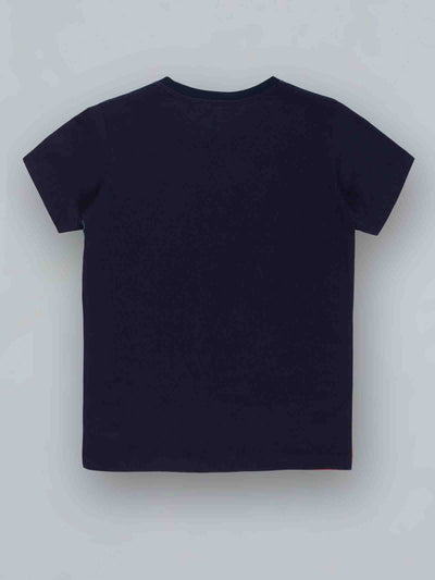 Kids MultiColor ColorBlock Casual Cotton T-Shirt