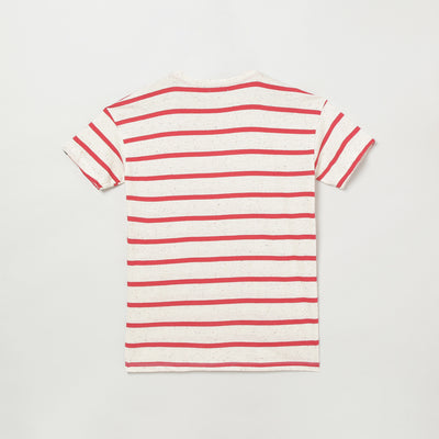 Kids Red Striped Cotton T-Shirt