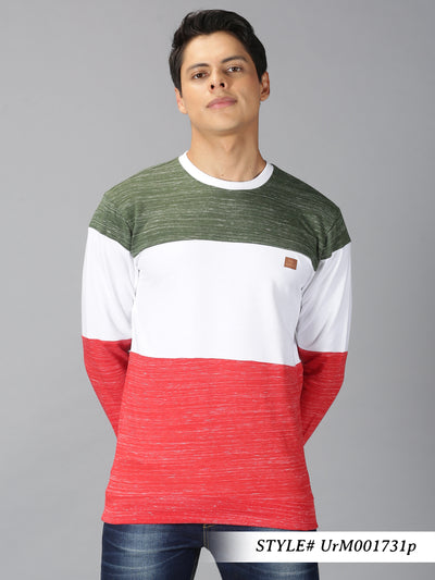 UrGear Full Sleeve Color Block Men Sweatshirt