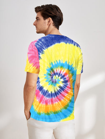 UrGear Tie & Dye Men Round Neck Multicolor T-Shirt